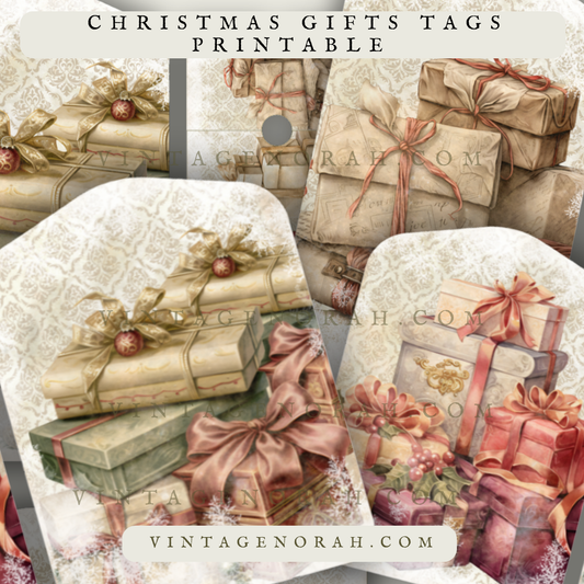 DIGITAL KIT ~ CHRISTMAS GIFTS TAGS & ENVELOPES