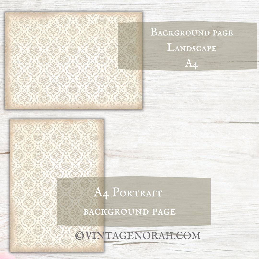 Journal Pages ~ CHRISTMAS HORSE by VintageNorah. Printable, Pdf.