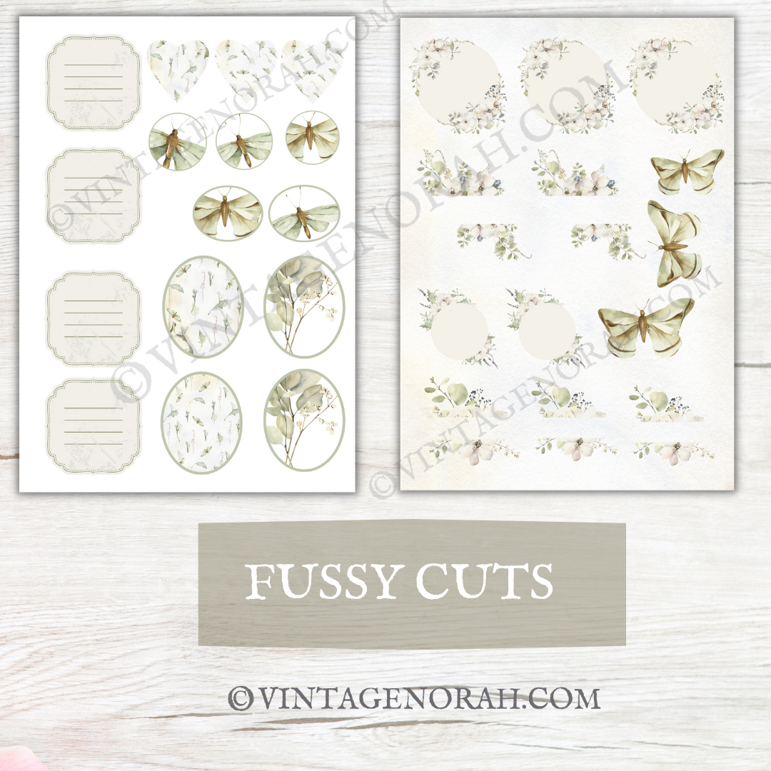 DIGITAL KIT~ Eucalyptus Abundance by VintageNorah . Printable, Pdf.