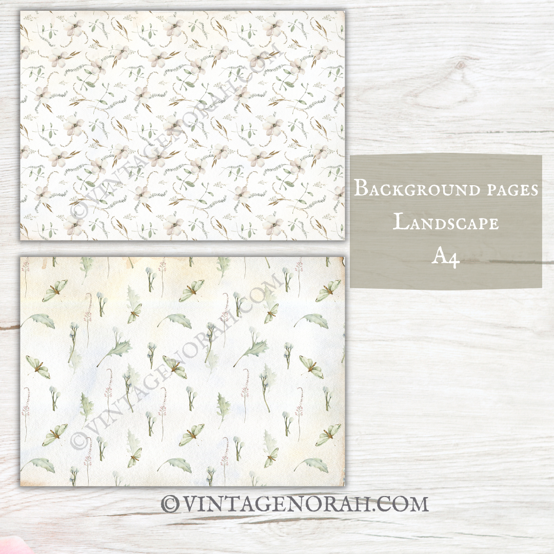 DIGITAL KIT~ Eucalyptus Abundance by VintageNorah . Printable, Pdf.
