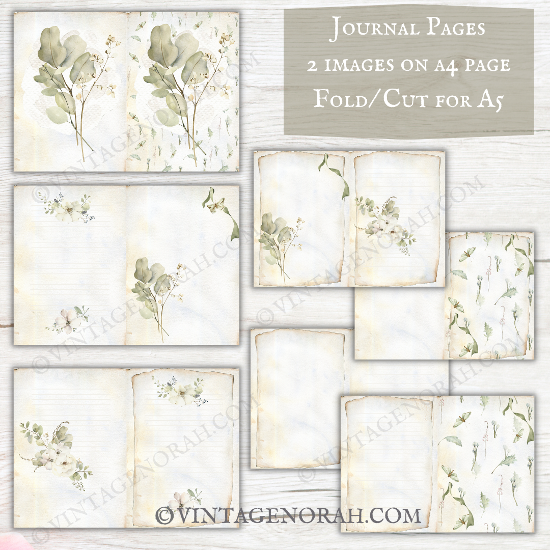 DIGITAL KIT~ Eucalyptus Abundance by VintageNorah . Printable, Pdf.