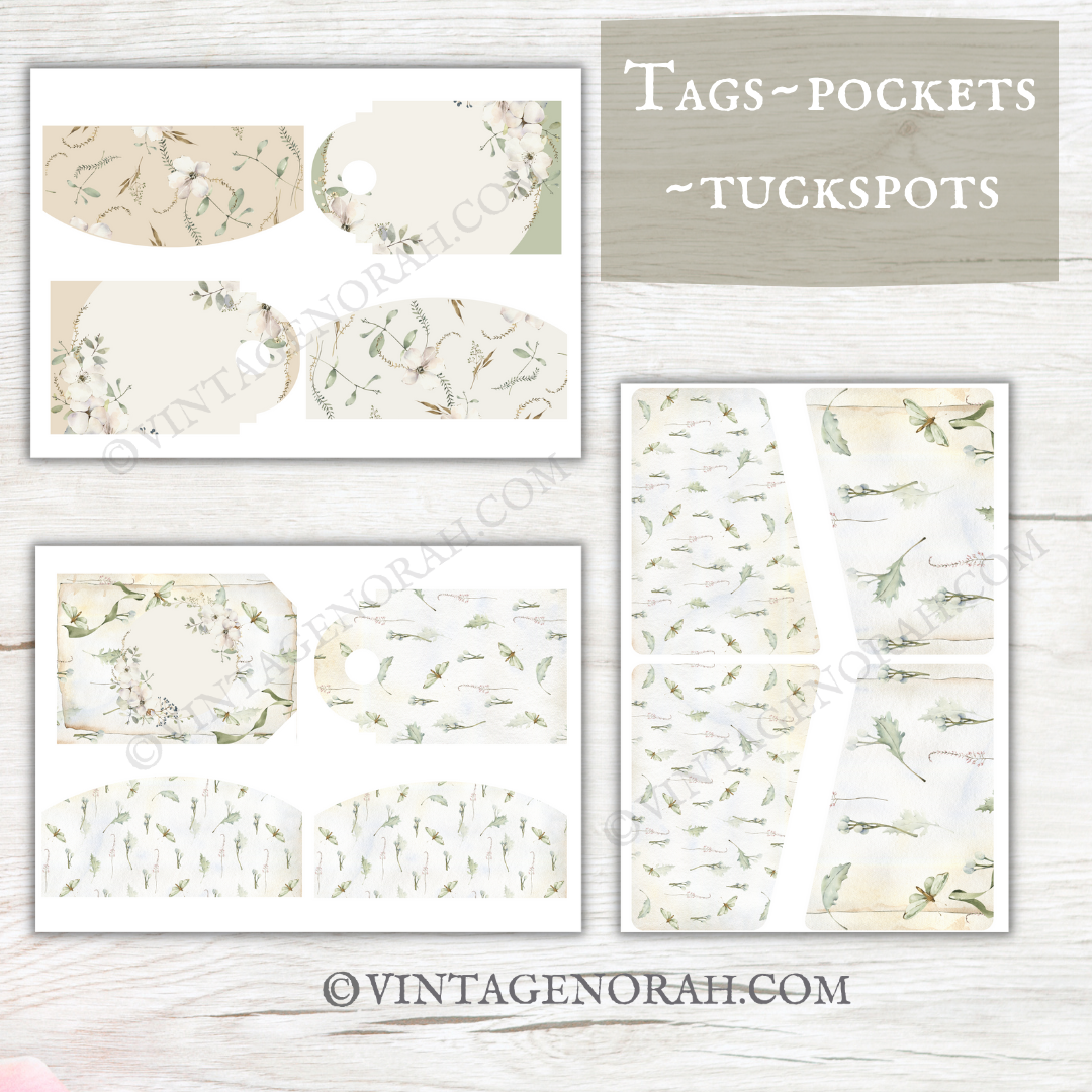 DIGITAL KIT~ Eucalyptus Abundance by VintageNorah . Printable, Pdf.