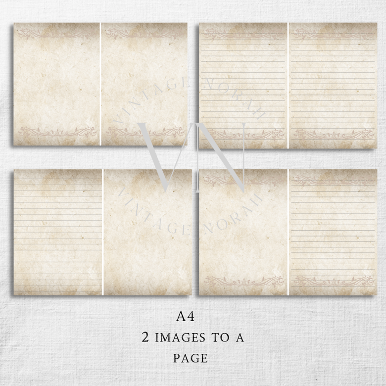 Journal Pages ~ Bluebird by VintageNorah. Printable, Pdf.