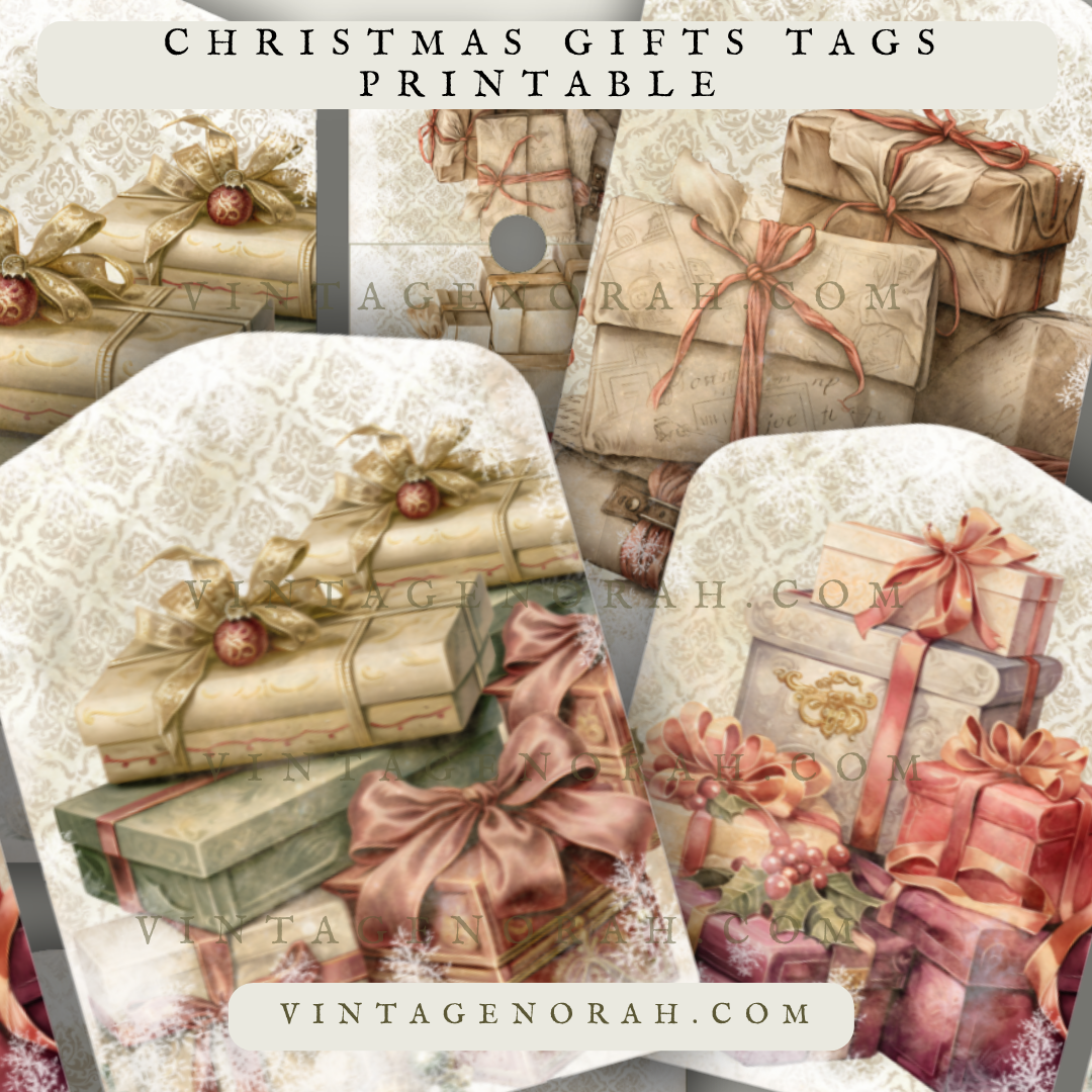 DIGITAL KIT ~ CHRISTMAS GIFTS TAGS & ENVELOPES