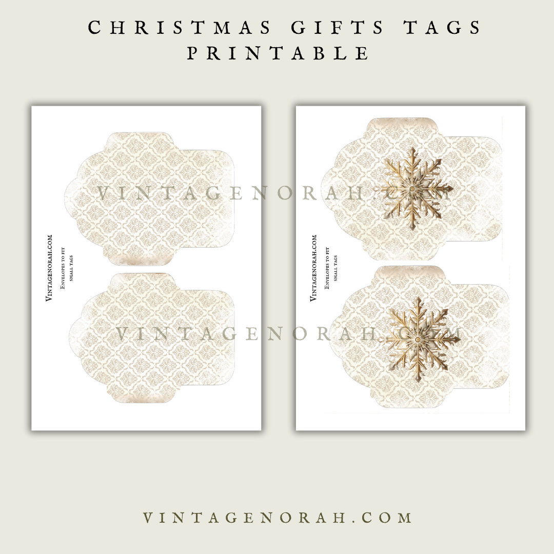 DIGITAL KIT ~ CHRISTMAS GIFTS TAGS & ENVELOPES