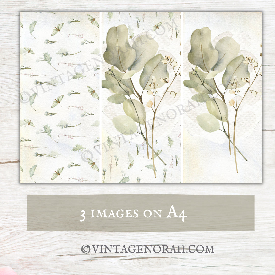 Eucalyptus Abundance by VintageNorah . Printable, Pdf.